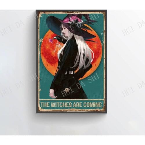 Witch Poster - The Witches Are Coming, Stay Wild Moon Child Art Prints, Witch Collection Wall Art, Witches Magic Poster