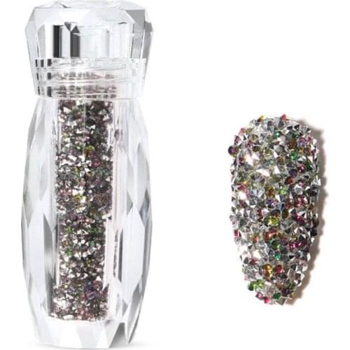 Q1QD 1 Bottle Micro Nail Beads DIY Mini Resin Nails Art Design for 3D Nail Decoration