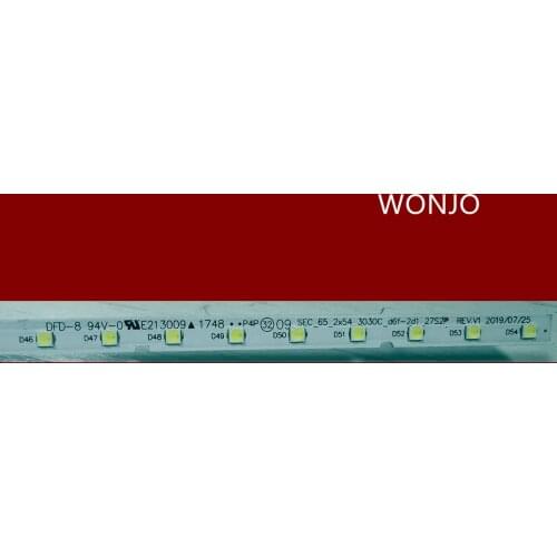 Samsung BN96-44814A SEC 65 2X54 3030C LED Backlight Bars (2) UN65MU6290VXZA NEW