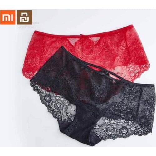 Xiaomi Mijia sexy ladies middle waist romantic lace underwear simple womens bag hip underwear smart home