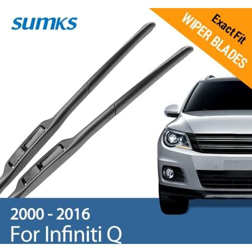 SUMKS Wiper Blades for Infiniti Q40 Q45 Q50 Q60 Q70 Fit Hook Arms 2000 2003 2004 2005 2006 2014 2015 2016
