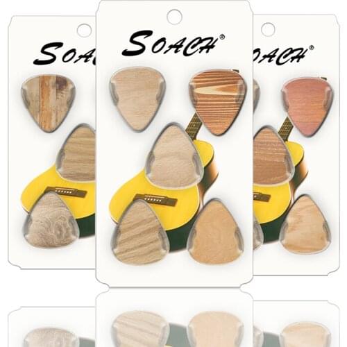 SOACH 10 guitars with wood grain thickness 0.71mm 1.00mm 0.46 celluloid and random guitar parts