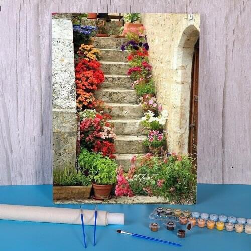 Landscape Scenery DIY Paint By Numbers Package Oil Paints 50*70 Picture By Numbers Photo Handmade Crafts For Handicraft