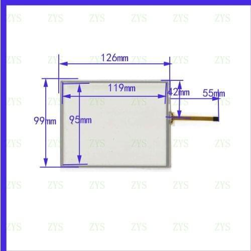 ZhiYuSun Touch Screen M5902 126mm*99mm 5.7inch glass for industry applications 126*99
