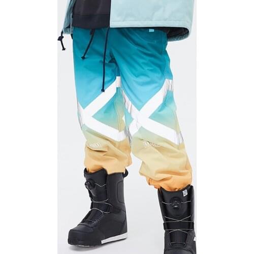 Winter new style Men and women snow pants Ski Pants Men Waterproof Snowboard Trousers Breathable Thermal Outdoor Winter