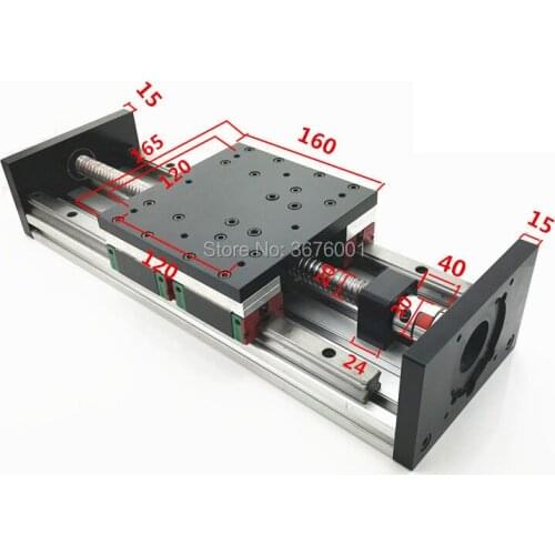 1800mm Effective Travel Length 2010 Ballscrew Rail Linear Motion Guide Moving Module Table Slide CNC LGW