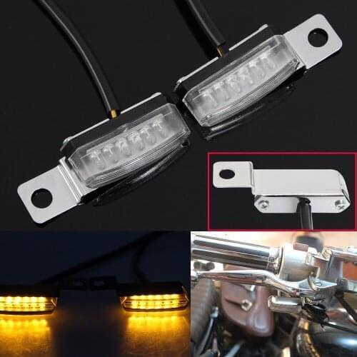 2pcs Motorcycle Turn Signal Lamp Sequential Flowing Indicator Light Flowing Flashing Indicator lamp For Harley Yamaha BMW