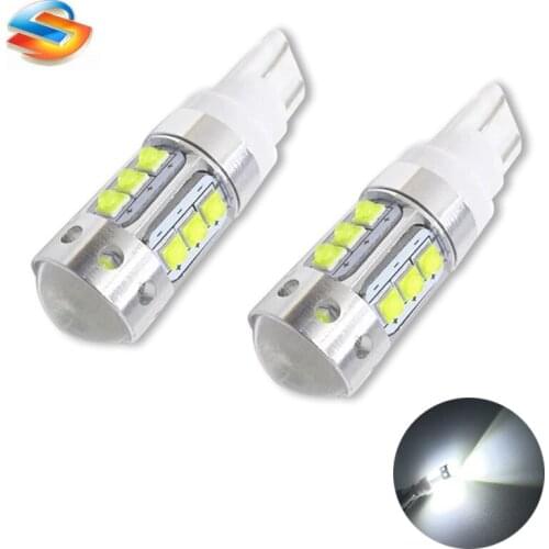 YSY 2PCS Extremely Bright 80W High Power XBD 906 912 921 T10 LED Back Up Reverse Lights Parking Lights Xenon White Color