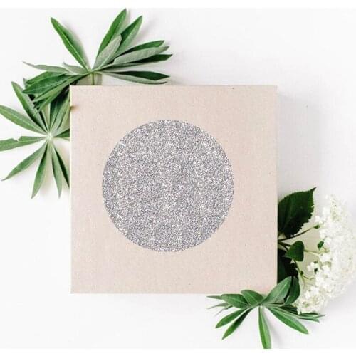 500pcs 1in Matte Glitter Sticker Round Heart Seal Labels for DIY Gift Box Baking