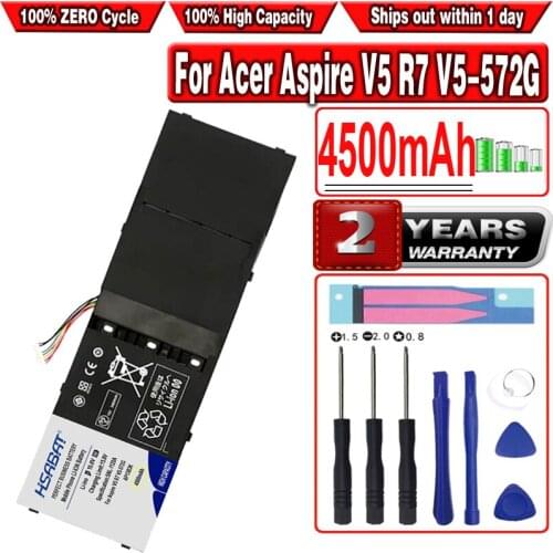 4500mAh AP13B3K AP13B8K Laptop Battery For Acer Aspire V5 R7 V5-572G V5-573G V5-472G V5-473G V5-552G M5-583P V5-572P R7-571