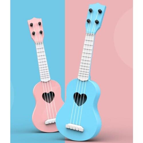 Acoustic Ukulele 4 Strings Guitar Children Playable Simulation Instrument Toy P31B