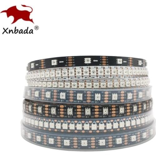 APA102 SK9822 24/30/60/72/96/144Leds/Pixels/m Smart RGB Led Pixel Strip DATA and CLOCK Seperately DC5V IP30/IP65/IP67