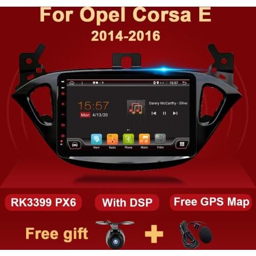 4G+64G Android 10 Car Radio For Opel Corsa E 2014 2015 2016 Multimedia Video Audio Player Stereo DSP Navigation GPS no 2 Din DVD