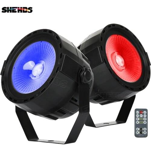 Wireless Remote Control LED Par COB 30W RGB Mixed DMX512 Stage Effect Lighting Good For DJ Disco Home Birthday Party Nightclub