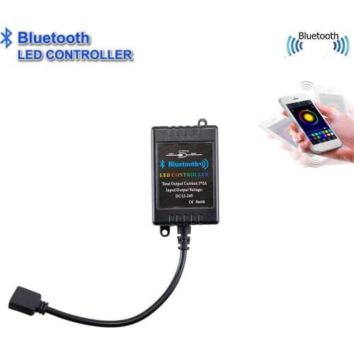 Bluetooth Wireless LED RGB Controller DC12V IOS/Android Music Time Bluetooth 4.0 Controller For 6A 3*2A 5050/3528 RGB Led Strip