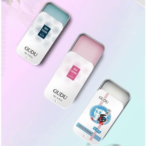 1PC Body Antiperspirant Portable Case Solid Perfume Fragrances Women Men Solid Balm Mild Long Lasting Aroma Deodorant Fragrance
