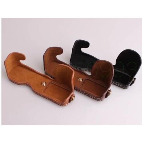 Camera Video Bag Case PU Camera Half Body Pouch Battery Openning For Fujifilm Fuji XA3 XA2 XM1