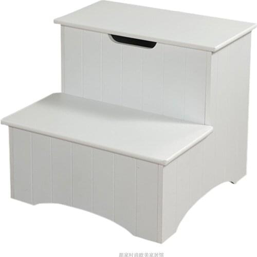 Childrens Step Stool Household Two-step Step Stool Multifunctional Ladder Storage Childrens Stool Pet Ladder Load-bearing 80kg