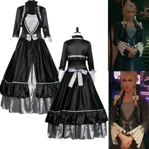 Cloud Strife Dress Final Fantasy Cosplay Costumes for Woman Wedding Clothing Halloween Party Costume