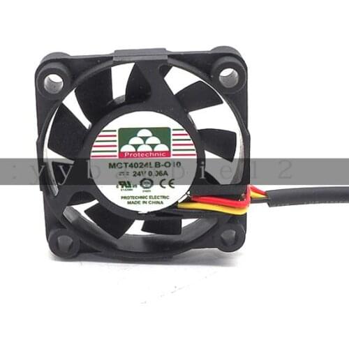 Magic MGT4024LB-O10 DC 24V 0.06A 40x40x10mm 3-Wire Server Cooling Fan