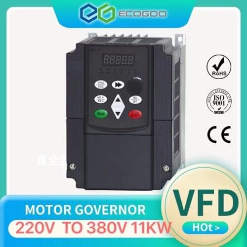 Step up voltage converter inverter 220v to 380v 7.5kw/11kw single phase 220V converter to three phase 380v AC power transformer