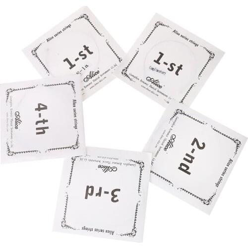 K1KD Alice A747 Violin String Nickel-plated High-carbon Steel Nylon Core Silver Wound