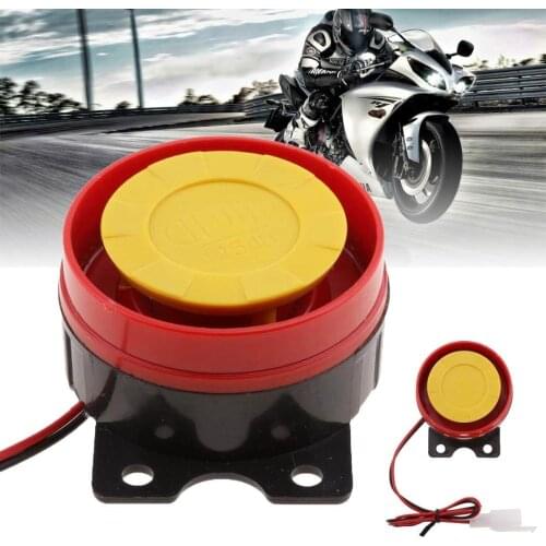 12V Super Loud Car Truck Motorcycle ATV Raid Siren Small Electric Horn Motocycle Accessories Alarm Red Air Horn