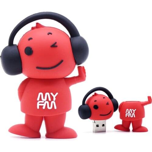 Usb Stick 128gb Pendrive 64gb Usb Flash Drive 32gb 16gb 4gb Music Happy Cartoons Smile Pen Drive Real Capaciy