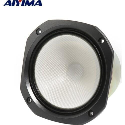 AIYIMA 1Pc 5 Inch Midrange Woofer Speaker 4 Ohm 25W Bass Low Frequency Audio Sound Speakers Amplifier Home Theater Loudspeaker