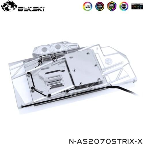 Bykski VGA Water Block Compatible ASUS ROG STRIX RTX 2070 O8G/2060 O6G GAMING Graphics Card ,N-AS2070 STRIX-X