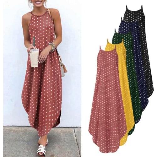 2021 Summer Open Back Sleeveless Printed Dress Female Bohemian Beach Slit Robe Long Skirt