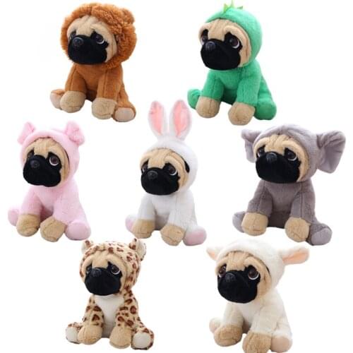 1pc 20cm 7 style kawaii Simulation Shar Pei Dogs plush toys stuffed soft animal dolls cute puppy dog for children baby gift