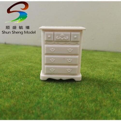 20 PCS inside room white dresser 1:30 PF089 scale model