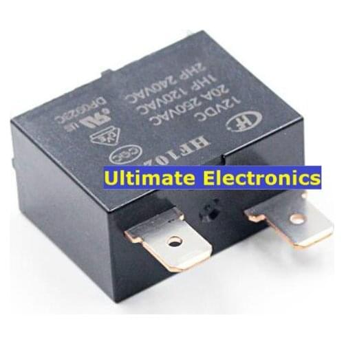 5pcs JQX-102F-12VDC HF102F-12VDC 20A Air conditioning relay