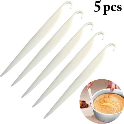 5PCS Silicone Spatula Non-slip Heat-resistant Cooking Utensil Baking Tool Kitchen Tools Baking Gadgets for Cake Demolding