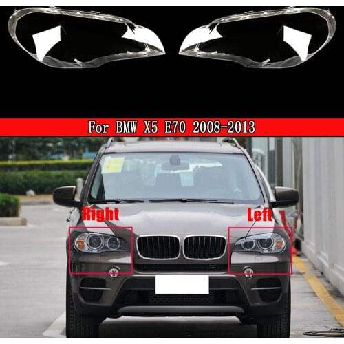 Car Headlight Lens For BMW X5 E70 2007 2008 2009 2010 2011 2012 2013 Headlamp Cover Replacement Auto Shell Head Lamp Light Case