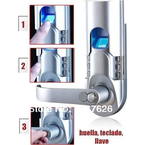 CERRADURA BIOMETRICA DE HUELLA DIGITAL,TECLADO Y LLAVE RTFL-02SL
