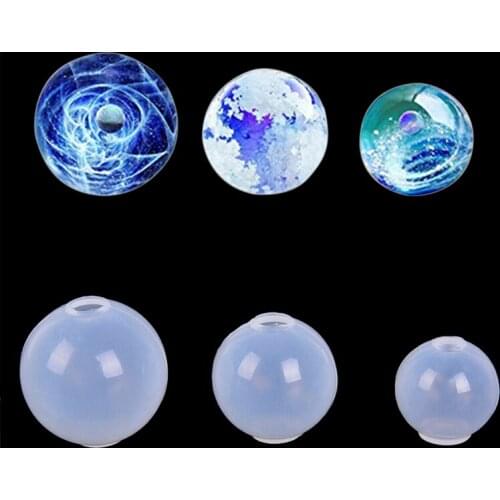 DIY Universe Balls Resin Decoration Crafts Resin Mold For Jewelry Jewelry Making DIY Stereo Spherical Silicone Mold 20/25/30mm