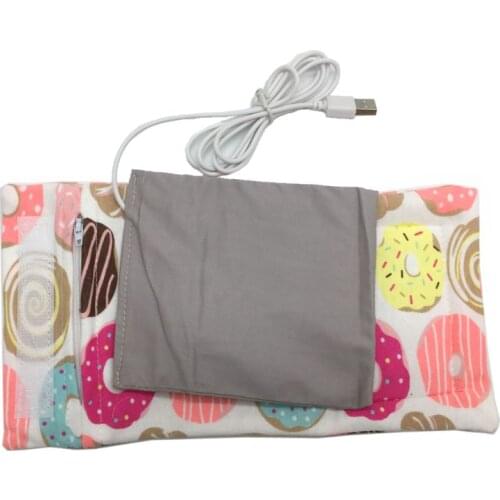 Travel Stroller USB Milk Water Warmer Insulated Bag Baby Nursing Bottle Heater 6 Colors P15B