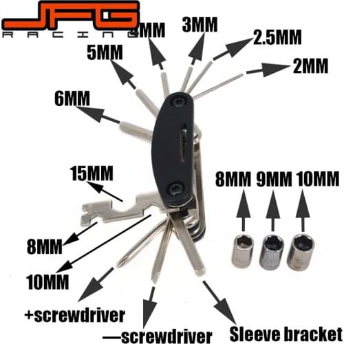 Motorcycle Travel Repair Tool Screwdriver Sleeve Bracket Wrench Spanner For KTM EXC SX XC XCF XCW XCFW 125 150 250 350 450 530