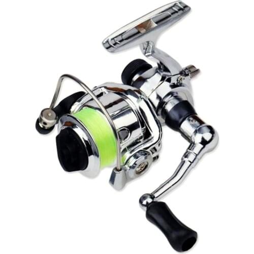 Pocket Aluminum Alloy Fishing Tackle Small Spinning Reel Throwing Line Round Fishing Line Shake Fishing Tackle Accessories #40