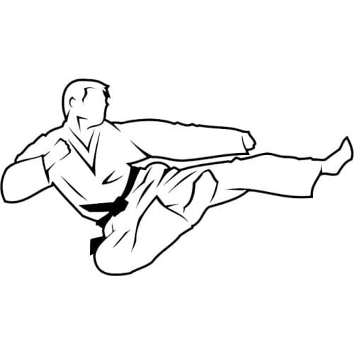 Hot Sell Lovely Unique Judo Martial Arts Car-Sticker and Decals for Car Window Anti- Auto Sunscreen Car Accessories PVC14*8cm