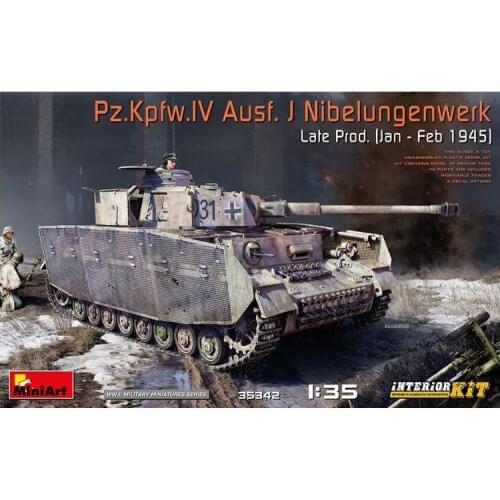 MiniArt 35342 1/35 Scale "Pz.Kpfw.IV Ausf. J Nibelungenwerk Late Prod. (Jan - Feb 1945) Interior Kit" Model Kit