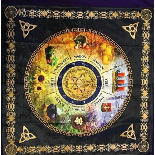 Soft Ceremony Astrology Tablecloth Altar Wicca Tarot cards Table Cloth Divination Sabbats Board Game Sacrifice Prayer Ceremony