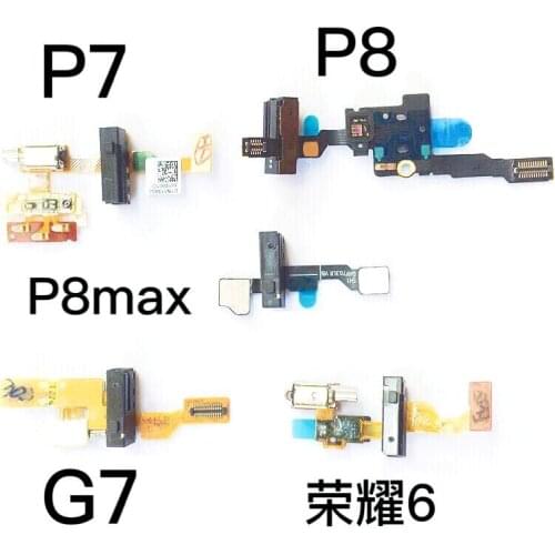 Original Earphone Jack Headphone Jack Flex Cable Earpiece Module Replacement Parts for Huawei P6 P7 P8 Max G7 Honor 6 8 V8 9