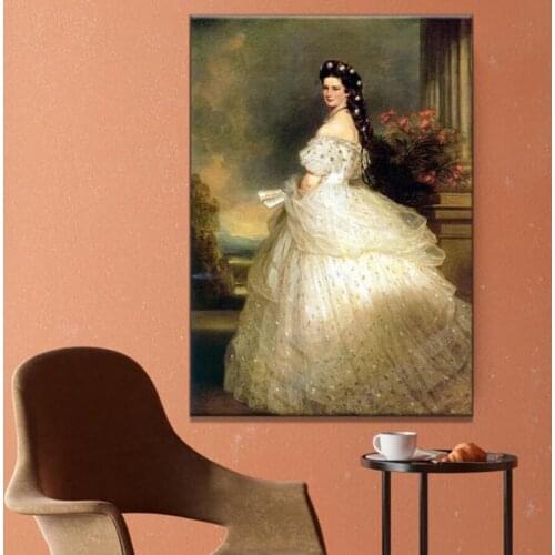 Peerless Beauty Princess Sissi Diamond Painting Full Round Square Mosaic Embroidery Figure Picture Cross Stitch Home Decor Gifts