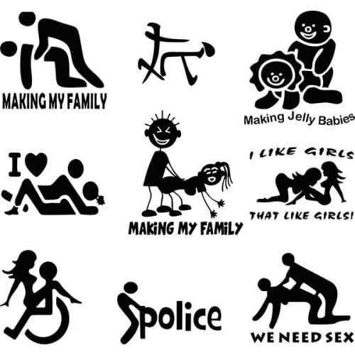 Sexy I Love F*ck Vinyl Car Window Decal Sticker Toilet Funny Car Styling Racing Drift JDM Laptop Boat Truck Bumper,15cm*14cm