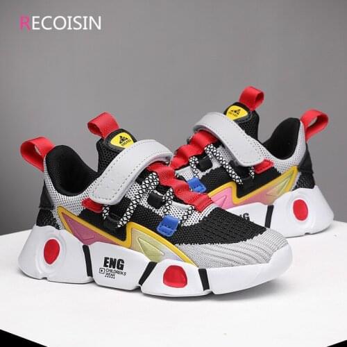 RECOISIN 2021 Kids Sports Shoes For Girls Sneakers Boys Fashion Spring Children Shoes Boys Running Child Shoes Chaussure Enfant