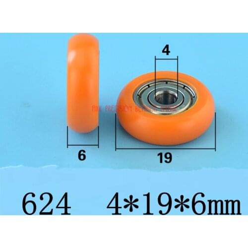 2021 Promotion Top Fashion Plastic Coated Pulley Drawer Display Cabinet 624 Bearing Gb 20 Aluminum Rail Wheel Cam 4*19*6