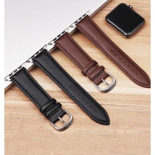 Genuine Leather Bracelet Strap for iWatch 5 44mm 40mm Single Tour Wristband Accessories for Apple Watch Band 38mm 42mm 4 3 2 1
